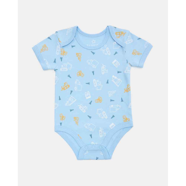 BLUKIDS BODI KRATAK RUKAV PK 5 BOY BODY BLUE/WHITE