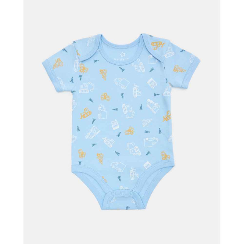 BLUKIDS BODI KRATAK RUKAV PK 5 BOY BODY BLUE/WHITE