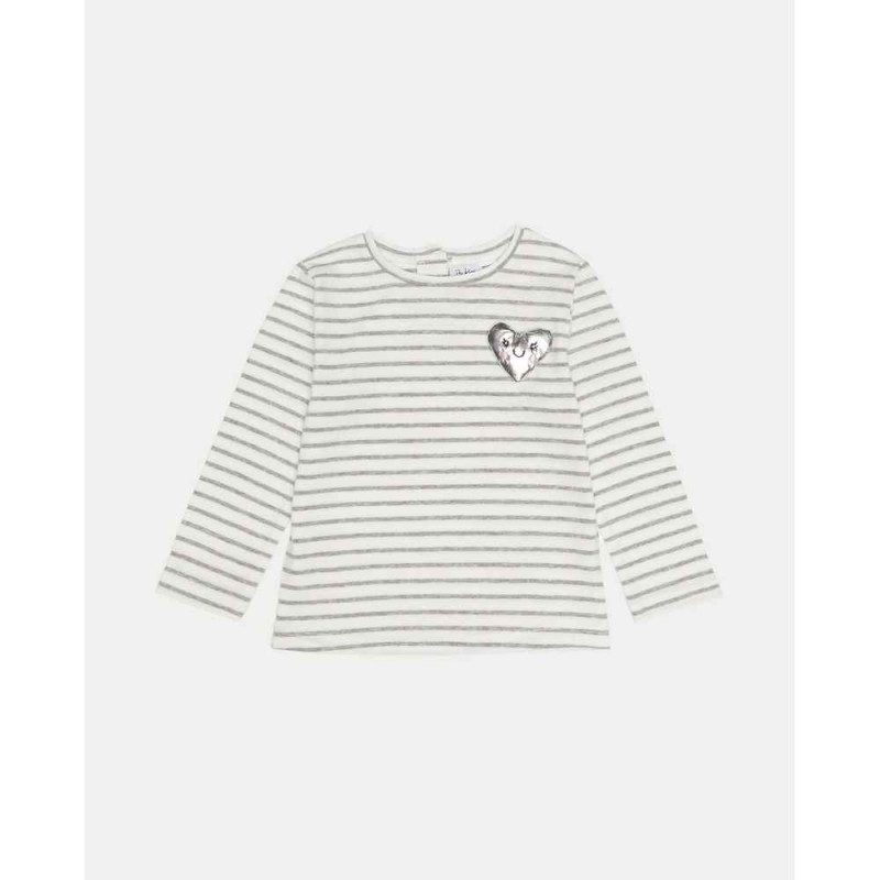 BLUKIDS MAJICA DUG RUKAV TSHIRT MEDIUM GREY MELANGE