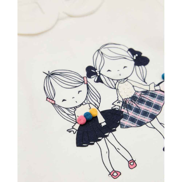 BLUKIDS MAJICA DUG RUKAV TSHIRT CLOUD DANCER