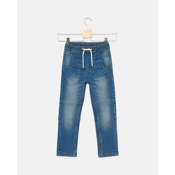 BLUKIDS FARMERKE JOGGER DENIM NAVY PEONY 