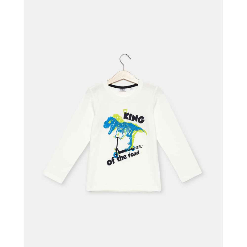 BLUKIDS MAJICA DUG RUKAV T-SHIRT BLANC DE BLANC 