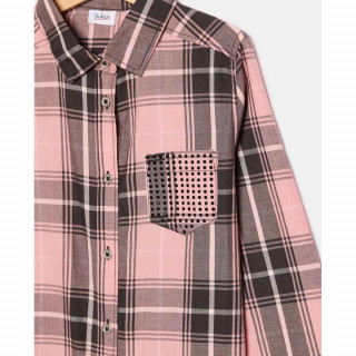 BLUKIDS KOSULJA SHIRT PINK CHECK 