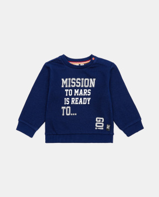 BLUKIDS DUKSERICA SWEATSHIRT NAUTICAL BLUE