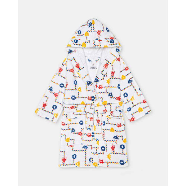 BLUKIDS BADEMANTIL BOY AOP BATHROBES 2/8 MULTICOLOUR 
