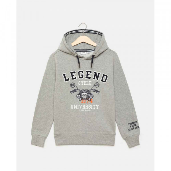BLUKIDS DUKSERICA HOODIE GREY MELANGE 