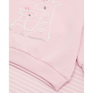 BLUKIDS TRENERKA KOMPLET SET GIRL GIRAFFE BARELY PINK