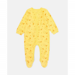 BLUKIDS ZEKA BOY VELOUR ROMPER GOLDFINCH