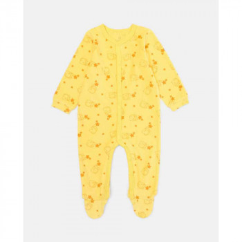 BLUKIDS ZEKA BOY VELOUR ROMPER GOLDFINCH 