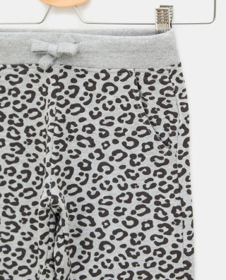 BLUKIDS PANTALONE TROUSERS AOP LIGHT GREY MELANGE