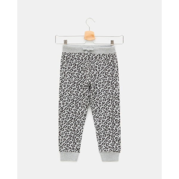 BLUKIDS PANTALONE TROUSERS AOP LIGHT GREY MELANGE