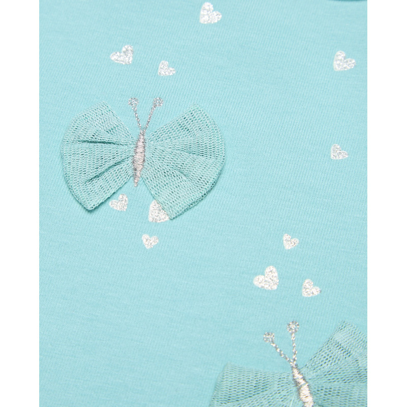 BLUKIDS MAJICA DUG RUKAV HIGH NECK W/APPLICATION AQUIFER 