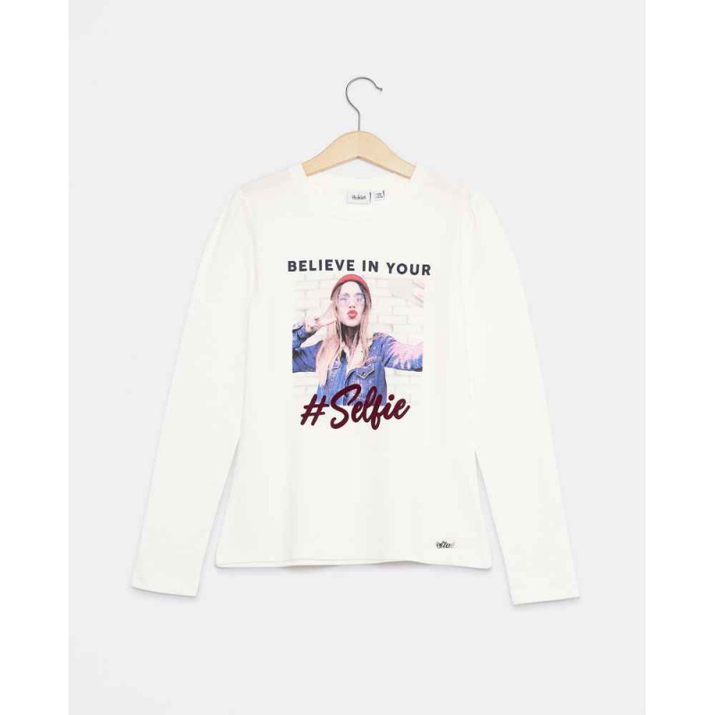 BLUKIDS MAJICA DUG RUKAV T-SHIRT L/S SNOW WHITE