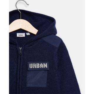 BLUKIDS DUKSERICA TRICOT FULL ZIP PEACOAT 