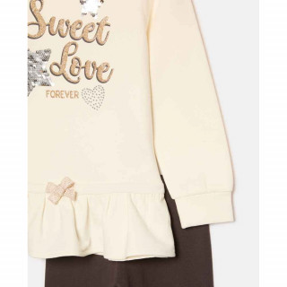 BLUKIDS TRENERKA KOMPLET JOGGING SET WHITE ALYSSUM