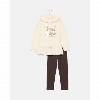 BLUKIDS TRENERKA KOMPLET JOGGING SET WHITE ALYSSUM