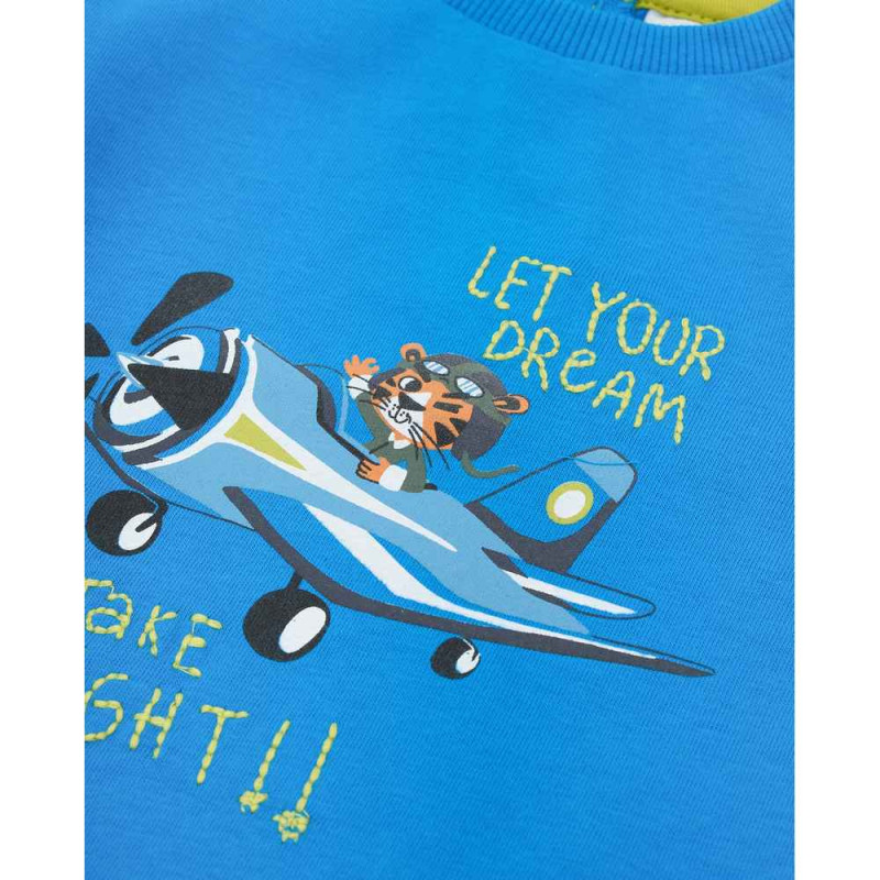 BLUKIDS MAJICA DUG RUKAV TSHIRT DIRECTOIRE BLUE 