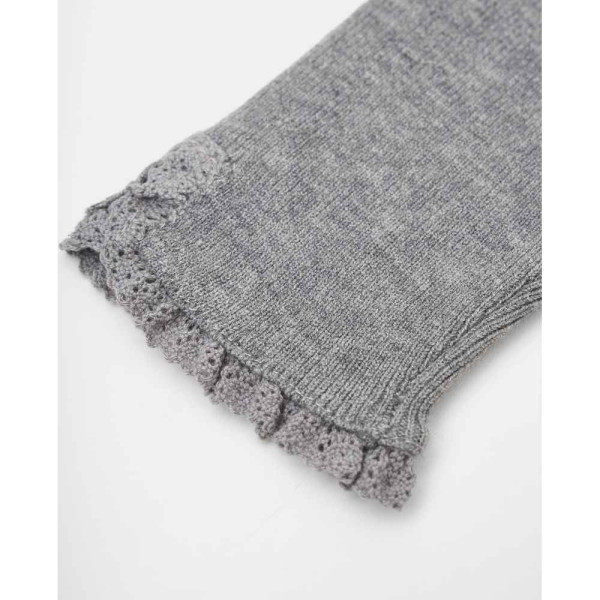 BLUKIDS HELANKE KNIT LEGGING GREY MELANGE