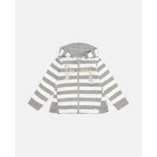 BLUKIDS DUKSERICA Y/D FULL ZIP MEDIUM GREY MELANGE