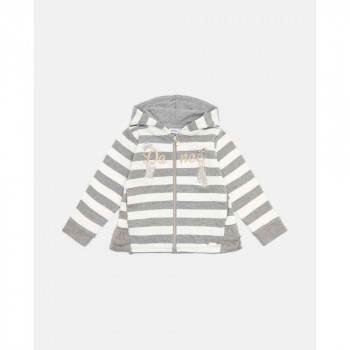 BLUKIDS DUKSERICA Y/D FULL ZIP MEDIUM GREY MELANGE 