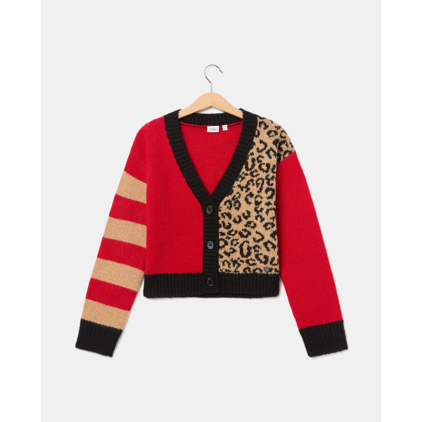BLUKIDS DZEMPER CARDIGAN TRUE RED 
