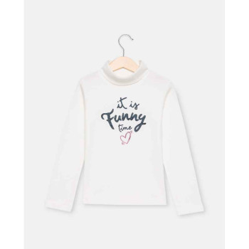 BLUKIDS MAJICA DUG RUKAV T-SHIRT L/S SNOW WHITE 