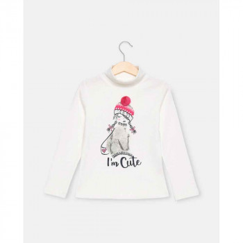 BLUKIDS MAJICA DUG RUKAV T-SHIRT L/S SNOW WHITE 