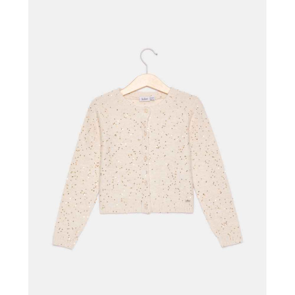 BLUKIDS DZEMPER CARDIGAN SNOW WHITE