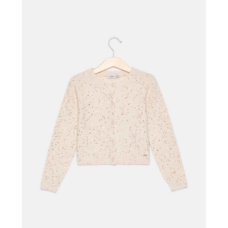 BLUKIDS DZEMPER CARDIGAN SNOW WHITE