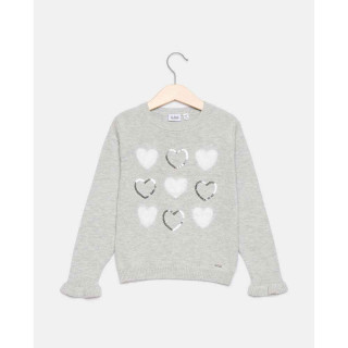 BLUKIDS DZEMPER JUMPER LIGHT GREY MELANGE
