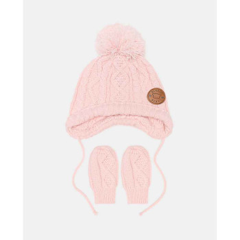 BLUKIDS SET KAPA I RUKAVICE SET HAT+GLOVES BALLET SLIPPER 