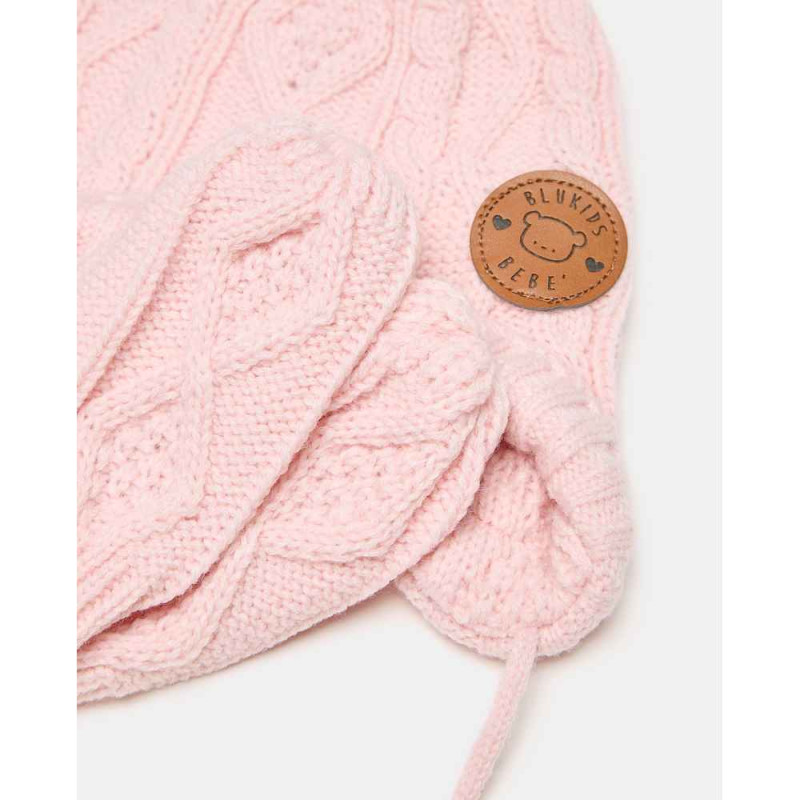 BLUKIDS SET KAPA I RUKAVICE SET HAT+GLOVES BALLET SLIPPER