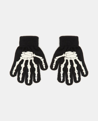 BLUKIDS RUKAVICE GLOVES SKULL BLACK BEAUTY 