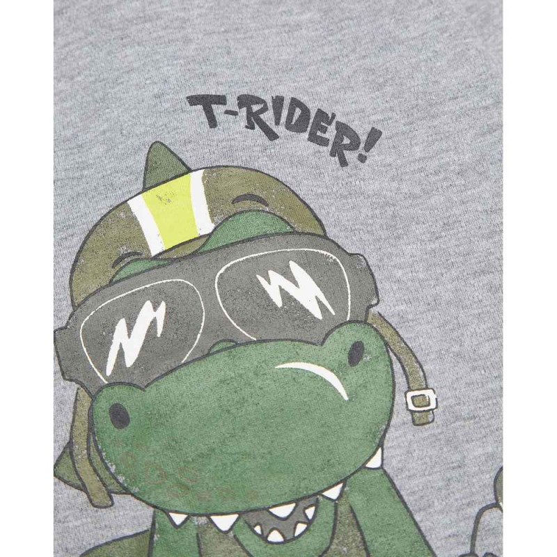 BLUKIDS MAJICA DUG RUKAV TSHIRT BIPACK MEDIUM GREY MELANGE 