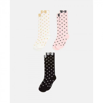 BLUKIDS CARAPE PK 3 LONG SOCKS MULTICOLOUR 