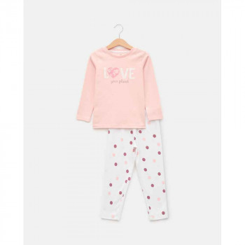 BLUKIDS PIDZAMA PYJAMAS 2/8 YRS ROSEWATER 