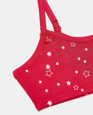 BLUKIDS BRUSHALTER I GACICE SET BRA+SLIP RASPBERRY 