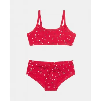 BLUKIDS BRUSHALTER I GACICE SET BRA+SLIP RASPBERRY 