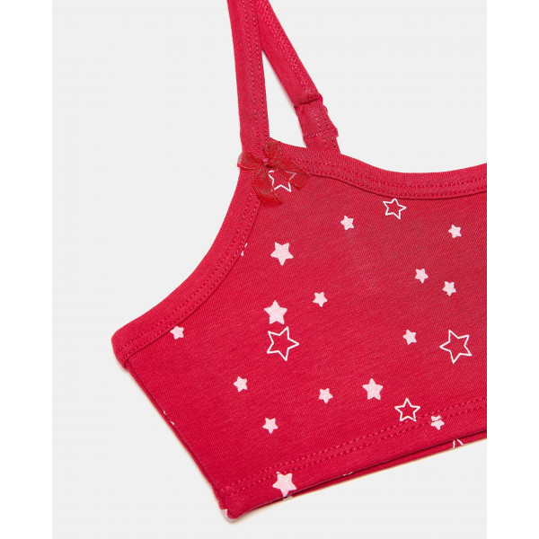 BLUKIDS BRUSHALTER I GACICE SET BRA+SLIP RASPBERRY
