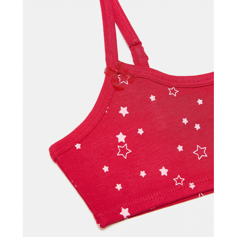 BLUKIDS BRUSHALTER I GACICE SET BRA+SLIP RASPBERRY