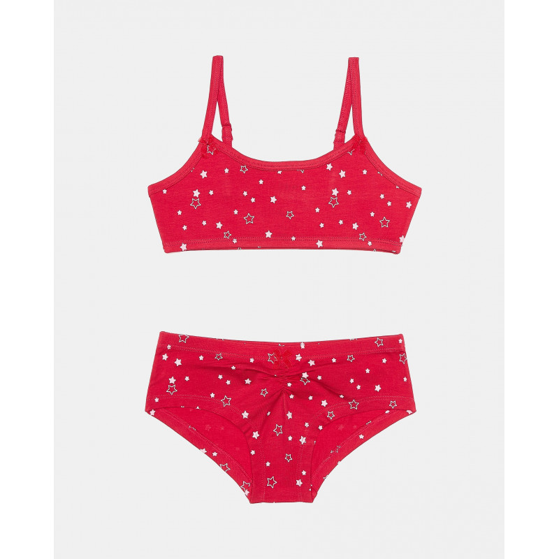 BLUKIDS BRUSHALTER I GACICE SET BRA+SLIP RASPBERRY