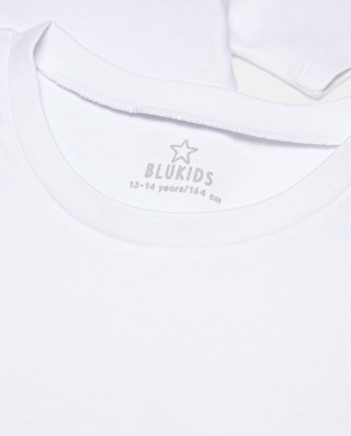 BLUKIDS MAJICA KRATAK RUKAV PK2 TSHIRTS INTER 9/14 BRILLIANT WHITE 