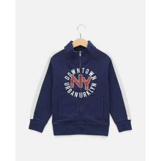 BLUKIDS DUKSERICA FULL ZIP NO HOOD MEDIEVAL BLUE