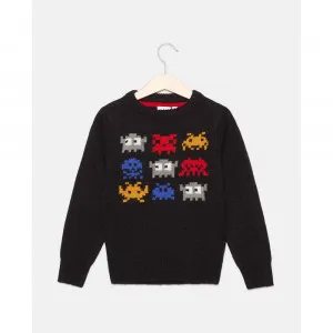 BLUKIDS DZEMPER ROUND NECK DARK NAVY