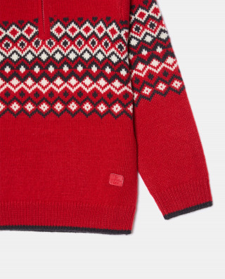 BLUKIDS DZEMPER SWEATER JACQUARD SCOOTER 