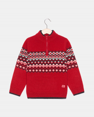 BLUKIDS DZEMPER SWEATER JACQUARD SCOOTER