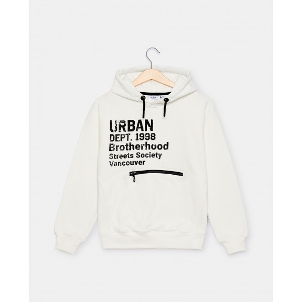BLUKIDS DUKSERICA HOODIE BLANC DE BLANC