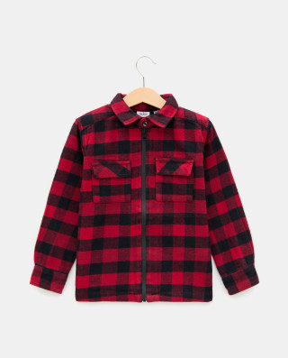 BLUKIDS KOSULJA CHECKS SHIRT BLACK/RED CHECK
