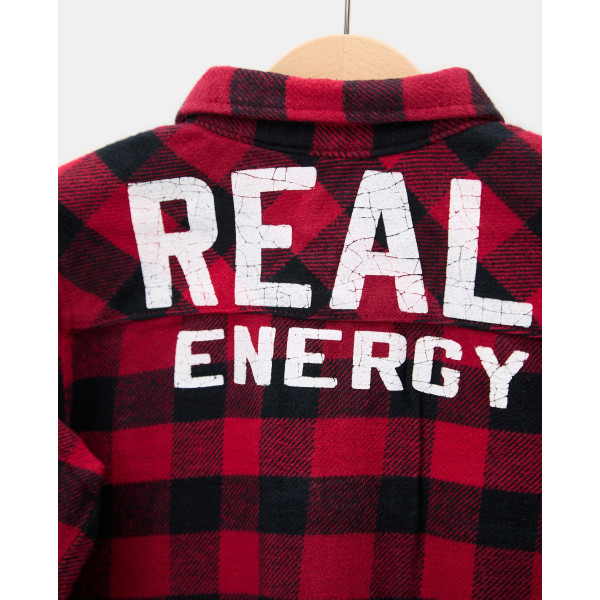 BLUKIDS KOSULJA CHECKS SHIRT BLACK/RED CHECK