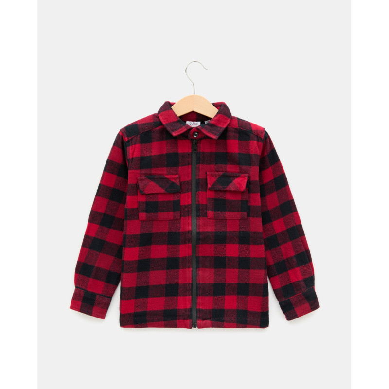 BLUKIDS KOSULJA CHECKS SHIRT BLACK/RED CHECK